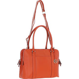 Ashwood 3 Section Large Leather Handbag Orange: X-39