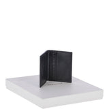 Vegetable Tanned 8 Card holder Wallet Black : 1290-VT