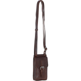 Exquisite Ashwood Leather Smartphone Bag Brandy: F-89