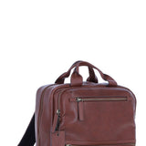 Mens Leather Backpack chestnut: Jordan