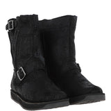 Fenland Classic  9" Vintage Sheepskin Biker Boots: BIKER BOOT LADIES