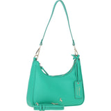 Ashwood Leather Ladies Shoulder X Crossbody Bag Green: 64397