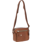 Small Leather Cross Body Bag Nut - 63010