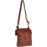 Vintage Small Leather Travel Shoulder Bag Honey Tan – G24