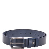Mens Leather Belt Navy: AB-07