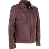 Ashwood Leather Brando Jacket Burgundy: AMJ-91