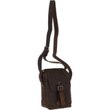 Small Vintage Leather Messenger Bag Brown: Miro