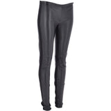 Skinny Fit Leather And Lycra Leggings Black: LEATHER LEGGINGS