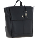 Ashwood Real Leather Flapover Backpack Black: 64257