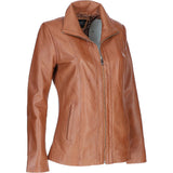 Ashwood Womens Leather Jacket Tan: awl 880