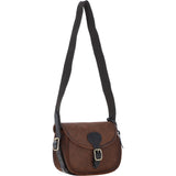 Heritage Handcrafted 100 Capacity Leather Cartridge Bag Oily Brown : Madox