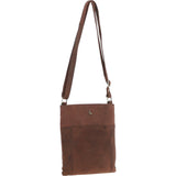 Esquire Vintage Leather Crossbody Bag Mud/brown: ELA 1494