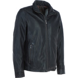 Trapper Mens Leather Jacket Dk Black 27: no1