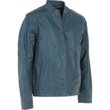 Leather Biker Jacket Grey: BR ROCK 2