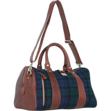 Ashwood Leather & Harris Tweed® Cloth Doctor Holdall Tan/Watch: TW-46-04-TW