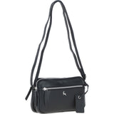 Ashwood Leather Crossbody X Shoulder Bag Black: Sterling