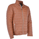 Trapper Leather Jacket Cognac: Massimo