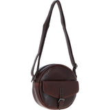 Ashwood Leather Round Crossbody Bag Brandy: P-66