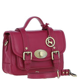 Stylish Ashwood Leather Medium Satchel Bag Raspberry: Y-62