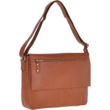 Mens  Luxury Leather 15inch Laptop Work Bag Tan: BAKER
