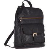 Small Vintage Leather Backpack Black  – G25
