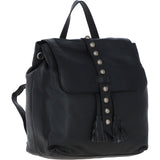 Trendsetting Women's Leather Backpack - Chic & Versatile Black: 61753
