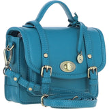 Stylish Ashwood Leather Small Satchel Bag Turquise: Y-61