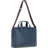 Brampton Leather Men's Messenger Bag Navy: 64273