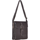 A4 Leather Messenger Bag Brown : JP Body Bag