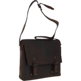 Large Vintage Leather Messenger Bag Brown: MEMPHIS BAG