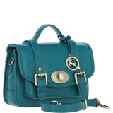 Stylish Ashwood Leather Medium Satchel Bag Green: Y-62