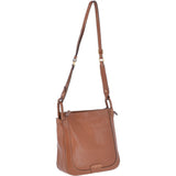 The Bridge Full Grain Italian Leather Shoulder Bag Havana Gold - 040715 1P 2C NH