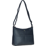 Ashwood Ladies Leather Shoulder Bag Navy: AJ4