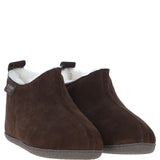 Fenland Classic Suede Sheepskin Bootie Slippers Brown: DARWIN