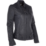 Leather Jacket Navy/nap: NIBI 2