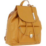 Ashwood Genuine Leather Compact Backpack Mustard: Y-57