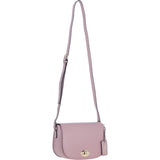 Ashwood Leather Crossbody Bag with Twist Lock Wood Rose: 64787