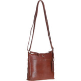 Stylish Ashwood Leather Crossbody Bag Cognac: Ava