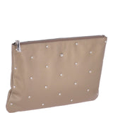 Large Studded Clutch Bag Pewter Gold : 60918
