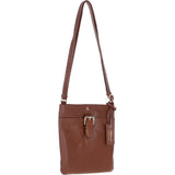 Ashwood Leather Smart Tab Cross Body Bag 2 Tone Tan: 63621/Tab