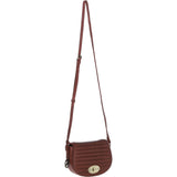 Ashwood Leather Crossbody Bag with Woven Details Tan: GV-63753