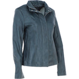Womens Leather Jacket Grey: AWL-529