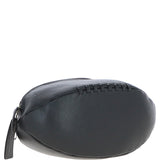 Ashwood Leather Rugby Ball Washbag Black: Q-40