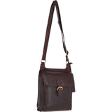 Vintage Small Leather Travel Shoulder Bag Brandy – G24