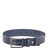 Mens Leather Belt Navy: AB-12