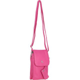 Ashwood Leather Smartphone Crossbody Bag Hot Pink: York