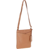Ashwood Curve  Zip Top Leather Cross Body Bag Butterscotch: 64640/curve
