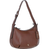 Ashwood Leather Shoulder Bag 2 Tone Tan: 64732