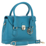 Elegant Ashwood Compact Handbag with Detachable Crossbody Strap Turquoise: Y-55