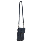 Ashwood Leather Crossbody Smart Phone Bag Navy: D-99